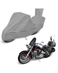 Abdeckplane für Motorrad Optimal Garage Chopper box, 245–270 cm, grau