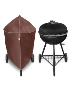 Schutzhülle für Gartengrill M, rund, Braun (70-85 x 62 cm)
