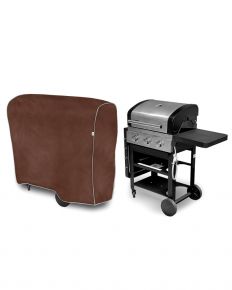 Schutzhülle für Gartengrill M, oval, Braun (110 x 81-100 x 60 cm)