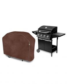 Schutzhülle für Gartengrill L, trapezförmig, Braun (105 x 131-140 x 50 cm)