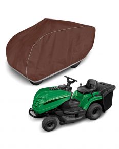 Schutzhülle für Rasentraktor mit Heckfangkorb Optimal Garage XL230, Braun (230 x 83 x 77 cm)