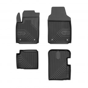 3D Gummimatten No.77 für Fiat 500 hatchback, hybrid ab 2020 (4 Stück)