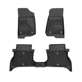 3D Gummimatten No.77 für Jeep Wrangler 4xe ab 2021 (3 Stück)