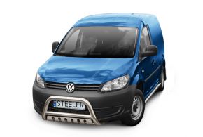 Frontbügel Frontschutzbügel Bullbar Steeler für VOLKSWAGEN CADDY 2010-2020 Modell S