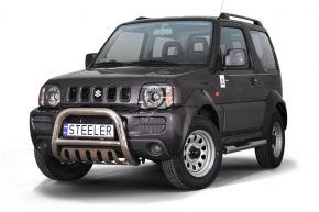 Frontbügel Frontschutzbügel Bullbar Steeler für Suzuki Jimny 2005-2012 Modell S