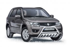 Frontbügel Frontschutzbügel Bullbar Steeler für Suzuki Grand Vitara 2006-2015 Modell S