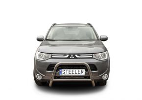 Frontbügel Frontschutzbügel Bullbar Steeler für MITSUBISHI OUTLANDER 2012-2015 Modell A