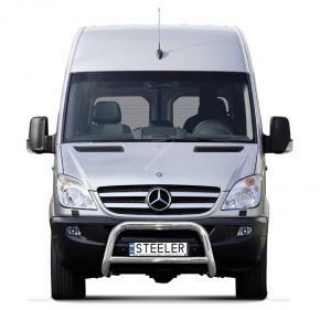 Frontbügel Frontschutzbügel Bullbar Steeler für MERCEDES SPRINTER 2006-2018 Modell A