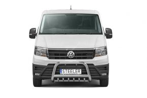 Frontbügel Frontschutzbügel Bullbar Steeler für VOLKSWAGEN CRAFTER 2017- Modell G