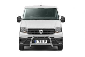 Frontbügel Frontschutzbügel Bullbar Steeler für VOLKSWAGEN CRAFTER 2017- Modell A