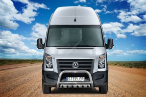 Frontbügel Frontschutzbügel Bullbar Steeler für Volkswagen Crafter 2006-2017 Modell S