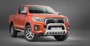 Frontbügel Frontschutzbügel Bullbar Steeler für TOYOTA HILUX (FACELIFT) 2018-2021 Modell G