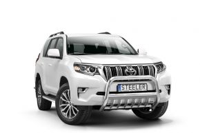 Frontbügel Frontschutzbügel Bullbar Steeler für TOYOTA LAND CRUISER 150, 2017- Modell G