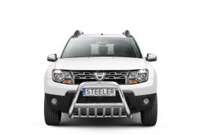 Frontbügel Frontschutzbügel Bullbar Steeler für Dacia Duster 2010-2014-2018 Modell G