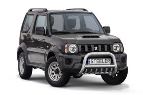 Frontbügel Frontschutzbügel Bullbar Steeler für SUZUKI JIMNY 2012-2018 Modell G