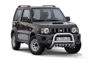 Frontbügel Frontschutzbügel Bullbar Steeler für SUZUKI JIMNY 2012-2018 Modell S