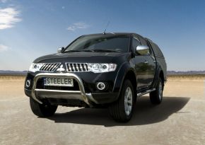 Frontbügel Frontschutzbügel Bullbar Steeler für Mitsubishi L200 2009-2015 Modell A