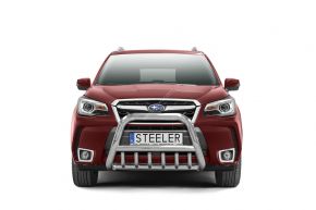 Frontbügel Frontschutzbügel Bullbar Steeler für SUBARU FORESTER 2013-2016-2019 Modell G