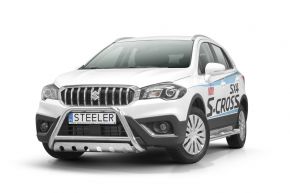 Frontbügel Frontschutzbügel Bullbar Steeler für SUZUKI SX4 S-CROSS 2016- Modell S