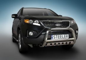 Frontbügel Frontschutzbügel Bullbar Steeler für Kia Sorento 2010-2012 Modell S