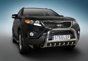 Frontbügel Frontschutzbügel Bullbar Steeler für Kia Sorento 2010-2012 Modell G