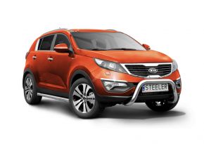 Frontbügel Frontschutzbügel Bullbar Steeler für Kia Sportage 2010-2015 Modell U