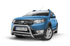 Frontbügel Frontschutzbügel Bullbar Steeler für DACIA SANDERO STEPWAY 2012-2016 Modell A