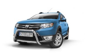 Frontbügel Frontschutzbügel Bullbar Steeler für DACIA SANDERO STEPWAY 2012-2016 Modell U