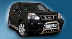 Frontbügel Frontschutzbügel Bullbar Steeler für NISSAN X-TRAIL 2010-2014 Modell G