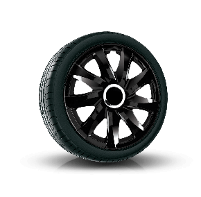 Radkappen für AUDI 13", DRIFT schwarz lackiert 4 Stück