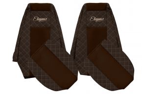 Sitzbezüge nach Maß ELEGANCE Q für RENAULT PREMIUM II (01.2005-12.2013) - Braun
