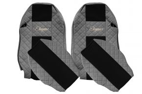 Sitzbezüge nach Maß ELEGANCE Q für MERCEDES ACTROS MP 2 (01.2003-12.2006) - Grau
