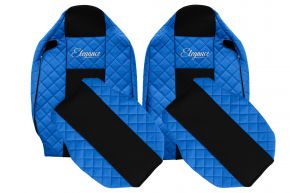 Sitzbezüge nach Maß ELEGANCE Q für RENAULT T (01.2014-04.2021) - Beifahrersitz ohne Armlehnen - Blau