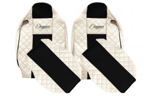 Sitzbezüge nach Maß ELEGANCE Q für RENAULT T (01.2014-04.2021) - Beifahrersitz ohne Armlehnen - Hellbeige