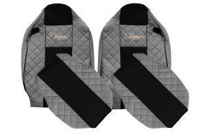 Sitzbezüge nach Maß ELEGANCE Q für RENAULT T (01.2014-04.2021) - Beifahrersitz ohne Armlehnen - Grau