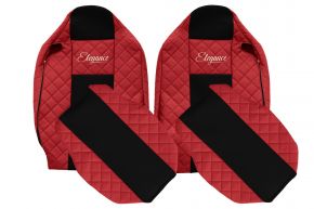 Sitzbezüge nach Maß ELEGANCE Q für RENAULT T (01.2014-04.2021) - Beifahrersitz ohne Armlehnen - Rot