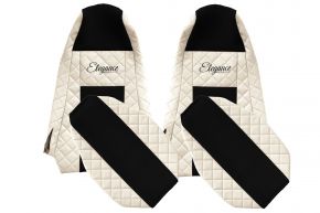 Sitzbezüge nach Maß ELEGANCE Q für SCANIA G (01.2013-12.2016) - STREAMLINE, integrierte Kopfstützen - Hellbeige