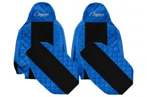 Sitzbezüge nach Maß ELEGANCE Q für SCANIA R NEXTGEN (ab 01.2017) - schmale Kopfstützen - Blau
