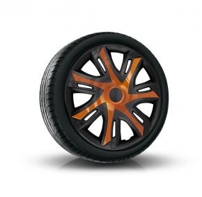 Radkappen für RENAULT 14", N-POWER BICOLOR kupfer-schwarz 4 Stück