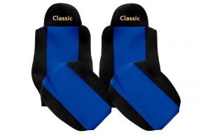 Sitzbezüge nach Maß CLASSIC für MAN TGL (01.2005-12.2012) - Beifahrergurt außerhalb des Sitzes - Blau