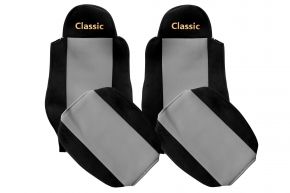 Sitzbezüge nach Maß CLASSIC für MAN TGL (01.2005-12.2012) - Beifahrergurt außerhalb des Sitzes - Grau