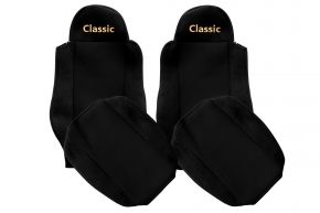 Sitzbezüge nach Maß CLASSIC für MAN TGL (01.2005-12.2012) - Gurte an den Sitzen - Schwarz