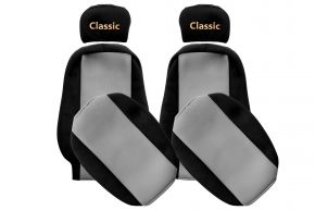 Sitzbezüge nach Maß CLASSIC für VOLVO FL (01.1998-12.2001) - verstellbare Kopfstützen - Grau