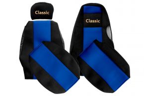 Sitzbezüge nach Maß CLASSIC für SCANIA 4 (01.1995-12.2004) - unterschiedliche Kopfstützen - Blau
