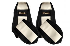 Sitzbezüge nach Maß CLASSIC für SCANIA G (01.2005-12.2016) - integrierte Kopfstützen - Hellbeige