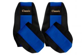 Sitzbezüge nach Maß CLASSIC für RENAULT PREMIUM II (01.2005-12.2013) - integrierte Kopfstützen - Blau