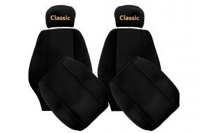 Sitzbezüge nach Maß CLASSIC für MERCEDES AXOR (01.1996-12.2004) - verstellbare Kopfstützen - Schwarz