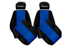 Sitzbezüge nach Maß CLASSIC für MERCEDES ACTROS MP 1 (01.1996-12.2002) - verstellbare Kopfstützen - Blau