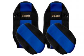 Sitzbezüge nach Maß CLASSIC für MAN TGX (01.2007-03.2020) - normale Sitze (keine ISRI) - Blau