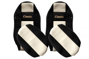 Sitzbezüge nach Maß CLASSIC für MAN TGX (01.2007-03.2020) - normale Sitze (keine ISRI) - Hellbeige